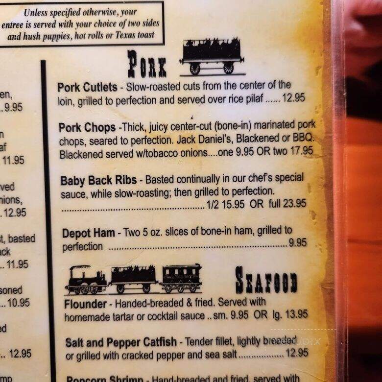 Depot - Dobson, NC menu_pic