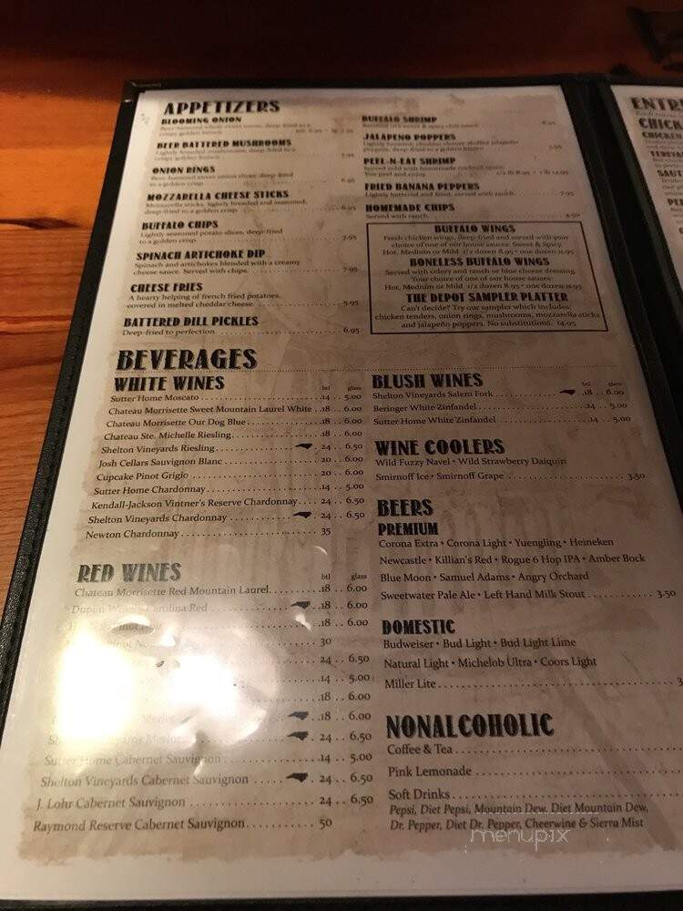 Depot - Dobson, NC menu_pic