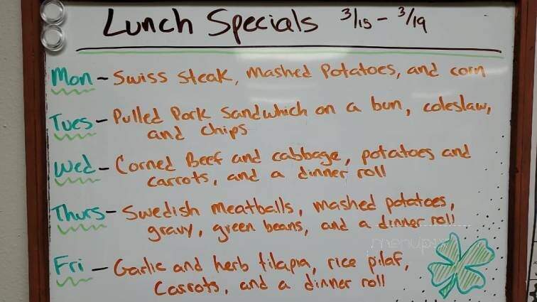 Lansford Cafe - Lansford, ND menu_pic