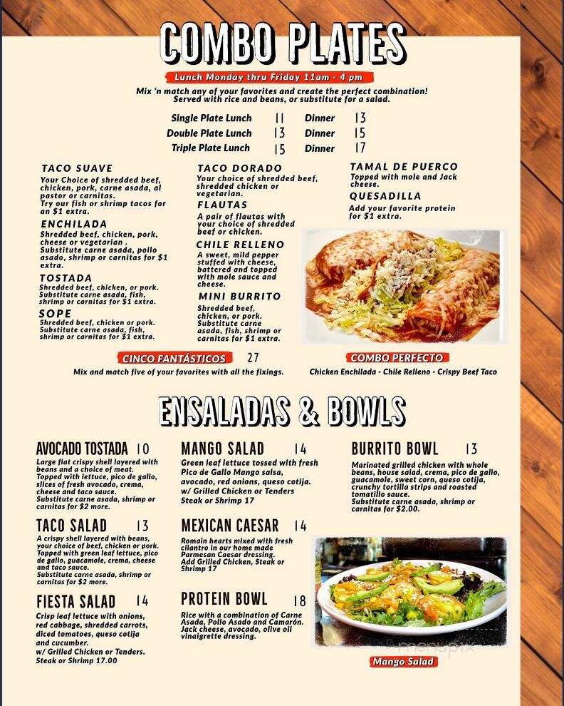 La Cabana De Suisun Restaurant - Suisun City, CA menu_pic