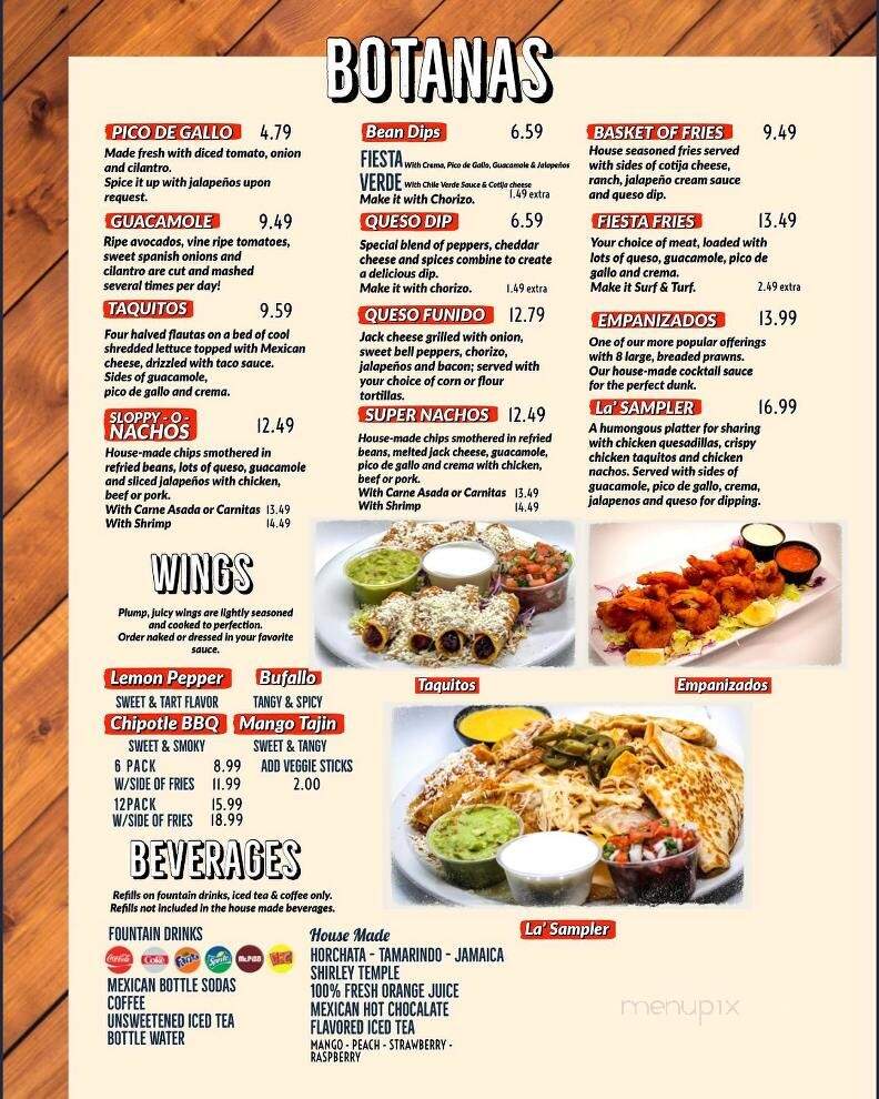 La Cabana De Suisun Restaurant - Suisun City, CA menu_pic