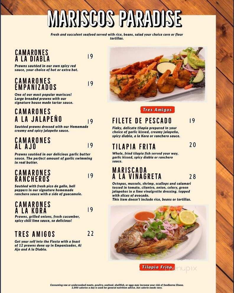 La Cabana De Suisun Restaurant - Suisun City, CA menu_pic