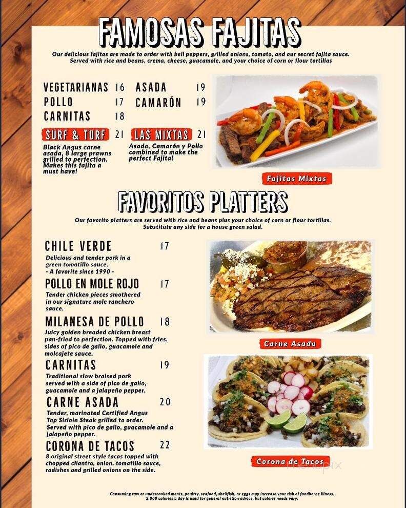 La Cabana De Suisun Restaurant - Suisun City, CA menu_pic