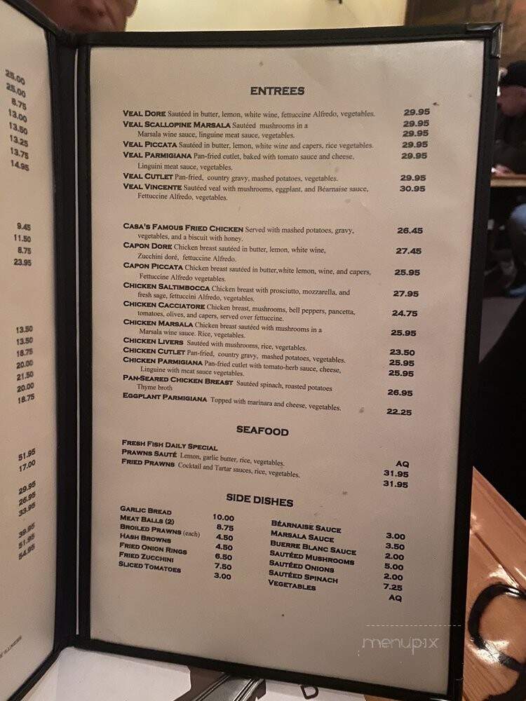 Casa Orinda - Orinda, CA menu_pic