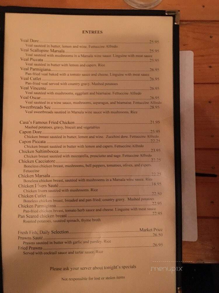 Casa Orinda - Orinda, CA menu_pic