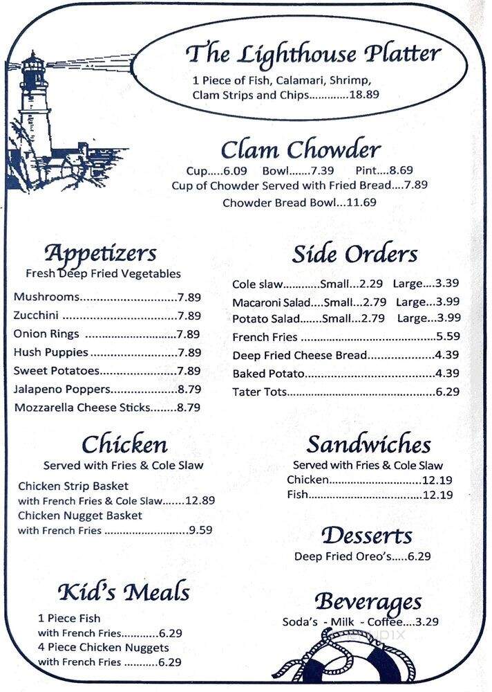 Lighthouse - Redding, CA menu_pic