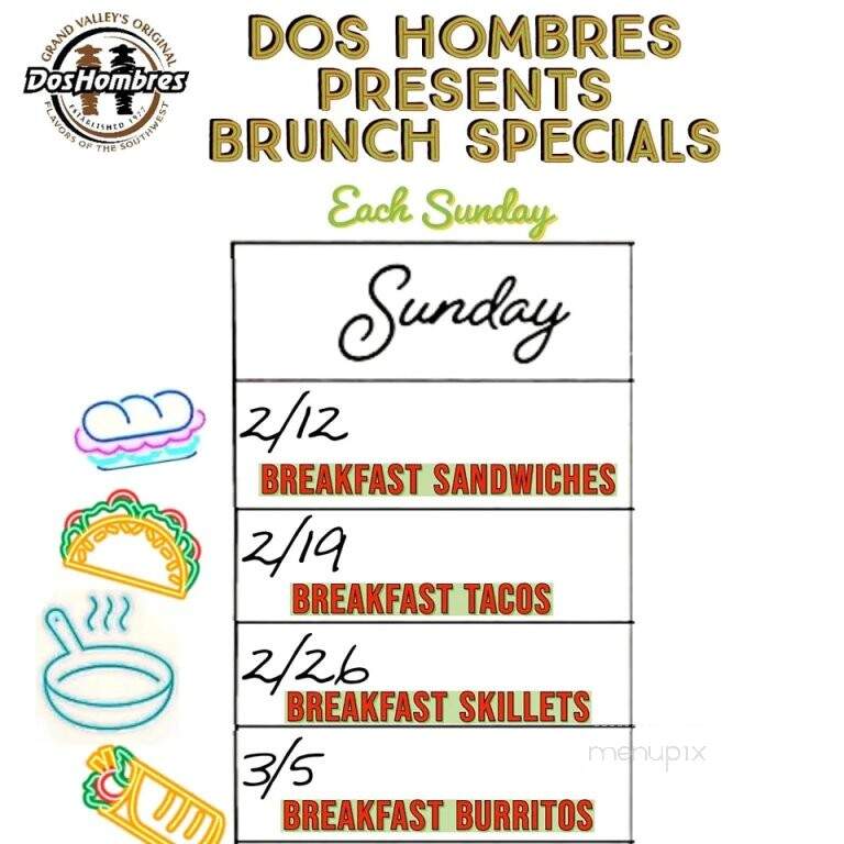 Dos Hombres Of Coronado - Clifton, CO menu_pic