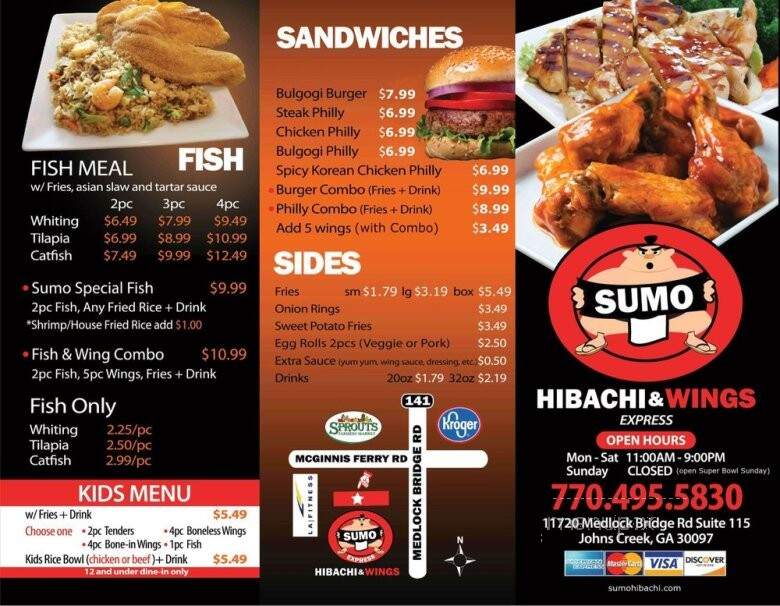 Sumo Hibachi & Wings - Johns Creek, GA menu_pic