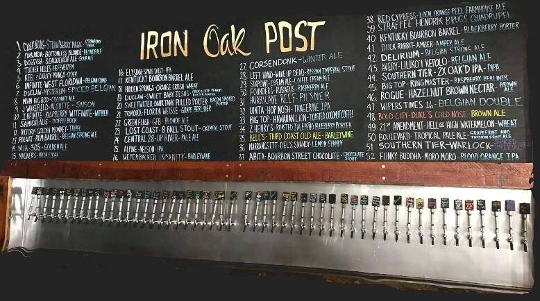 Iron Oak Post - Melbourne, FL menu_pic