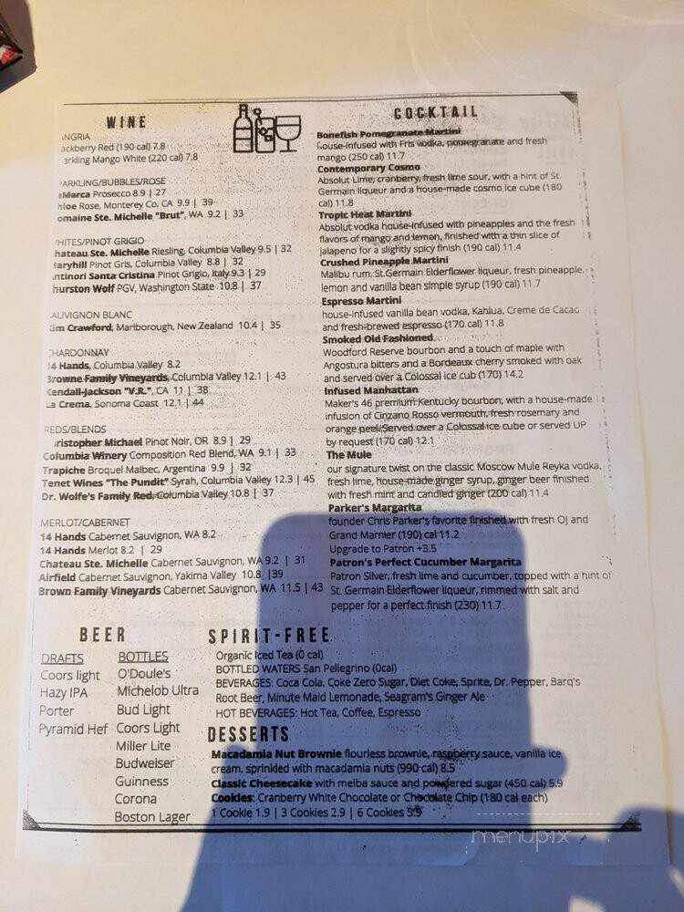 Bonefish Grill - Marysville, WA menu_pic