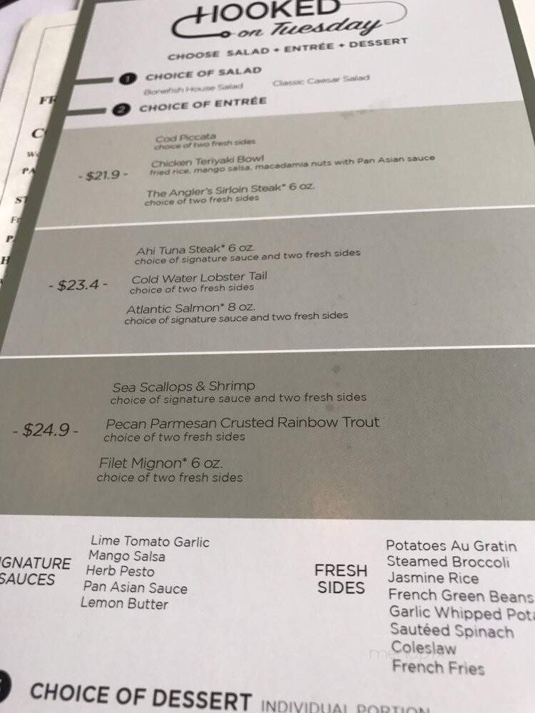 Bonefish Grill - Marysville, WA menu_pic