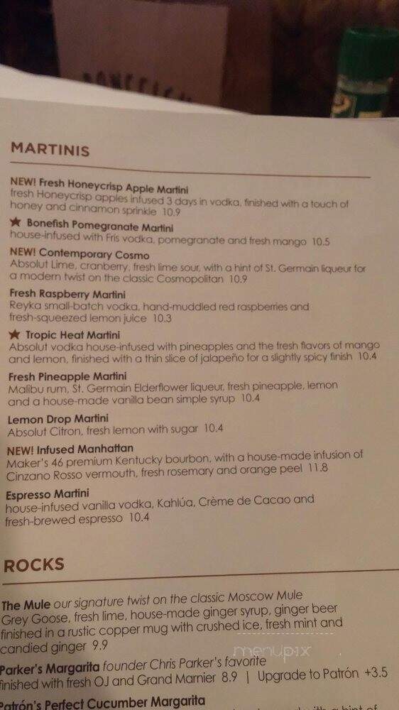 Bonefish Grill - Marysville, WA menu_pic