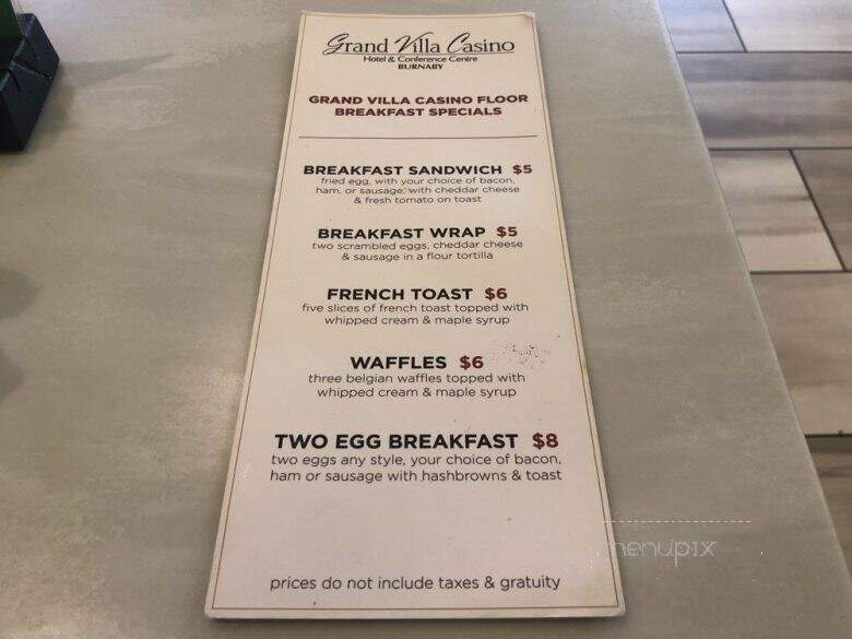 The Buffet at Grand Villa - Burnaby, BC menu_pic