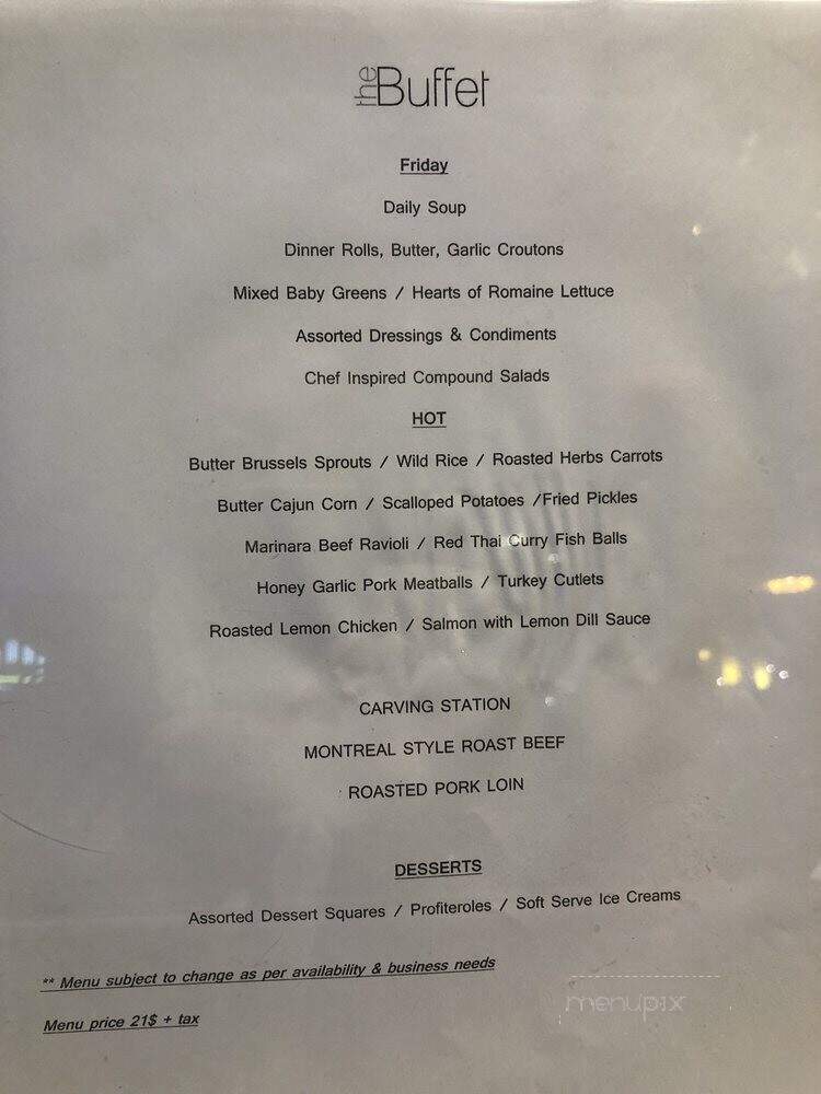 The Buffet at Grand Villa - Burnaby, BC menu_pic