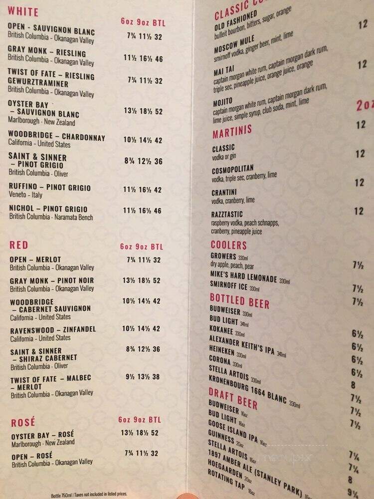 The Buffet at Grand Villa - Burnaby, BC menu_pic