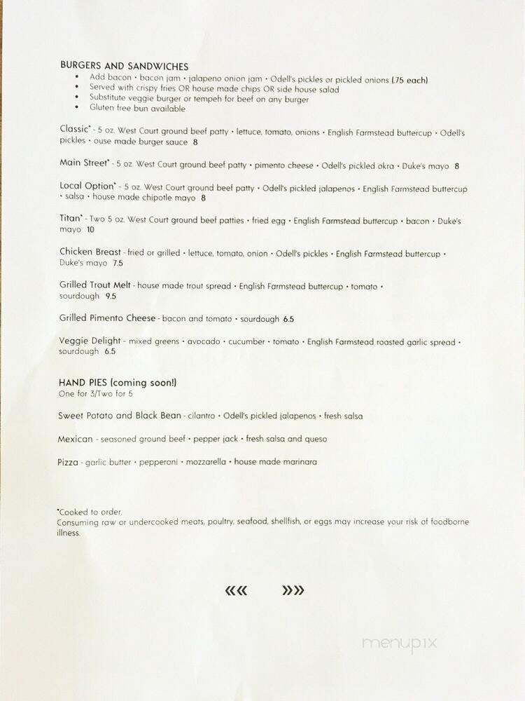 Mcdowell Local Neighborhood Eatery - Marion, NC menu_pic