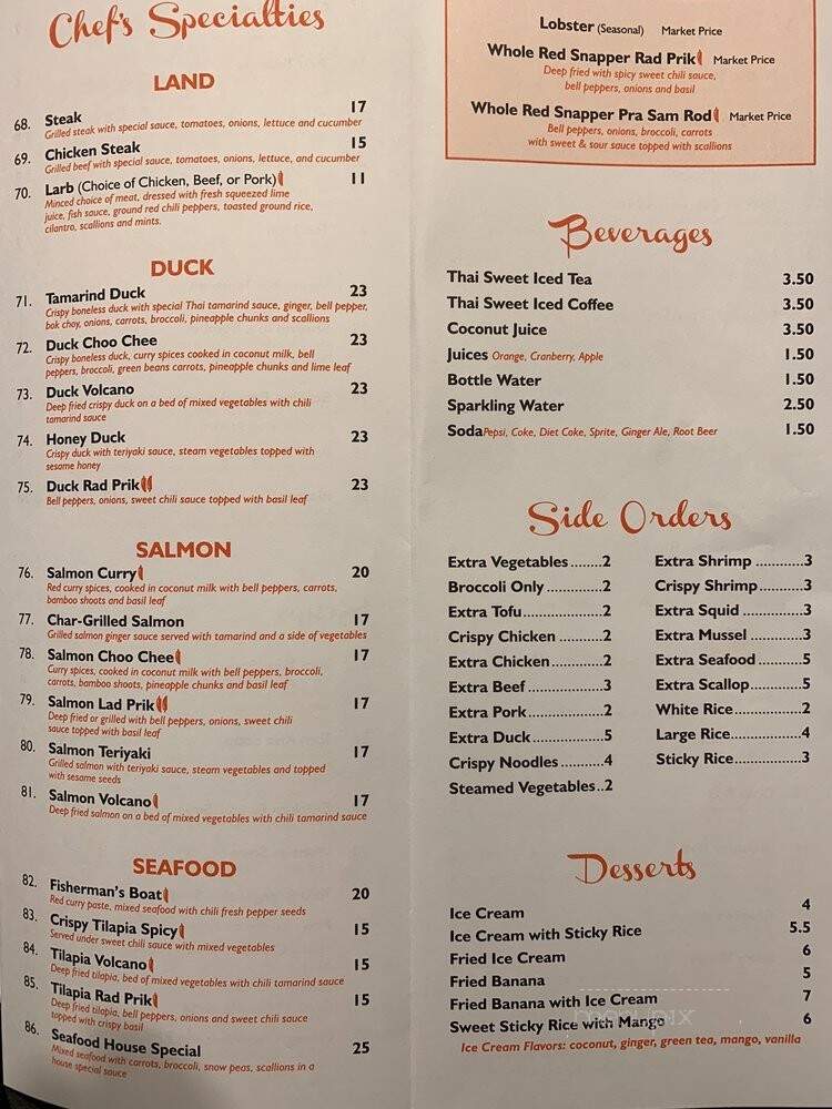 Taste of Thailand - Torrington, CT menu_pic