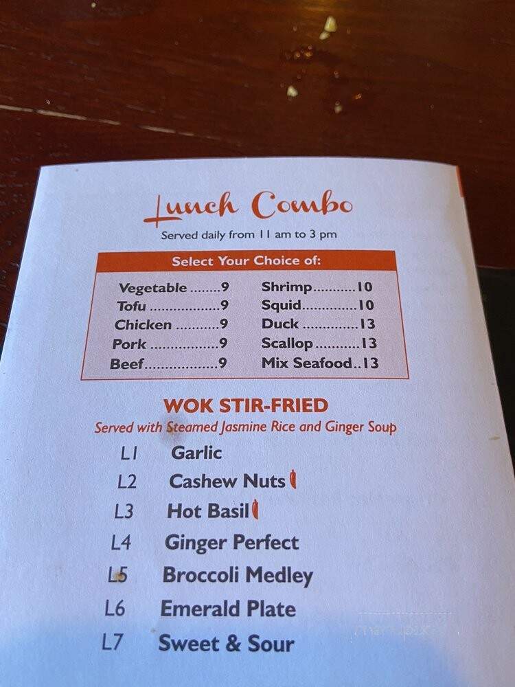 Taste of Thailand - Torrington, CT menu_pic