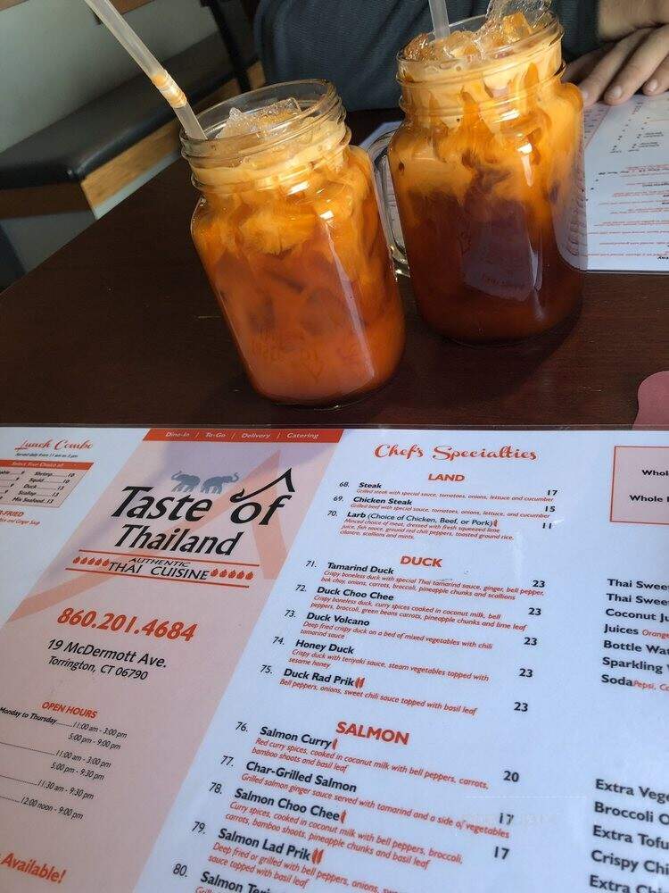 Taste of Thailand - Torrington, CT menu_pic