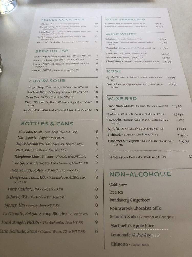 Dolly's - Philipstown, NY menu_pic