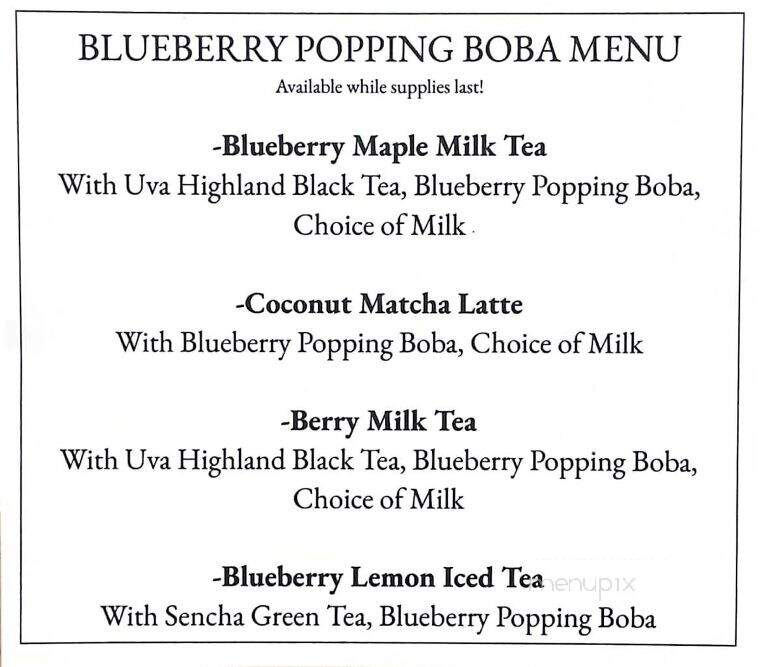Highwheeler Coffee - Fort Plain, NY menu_pic