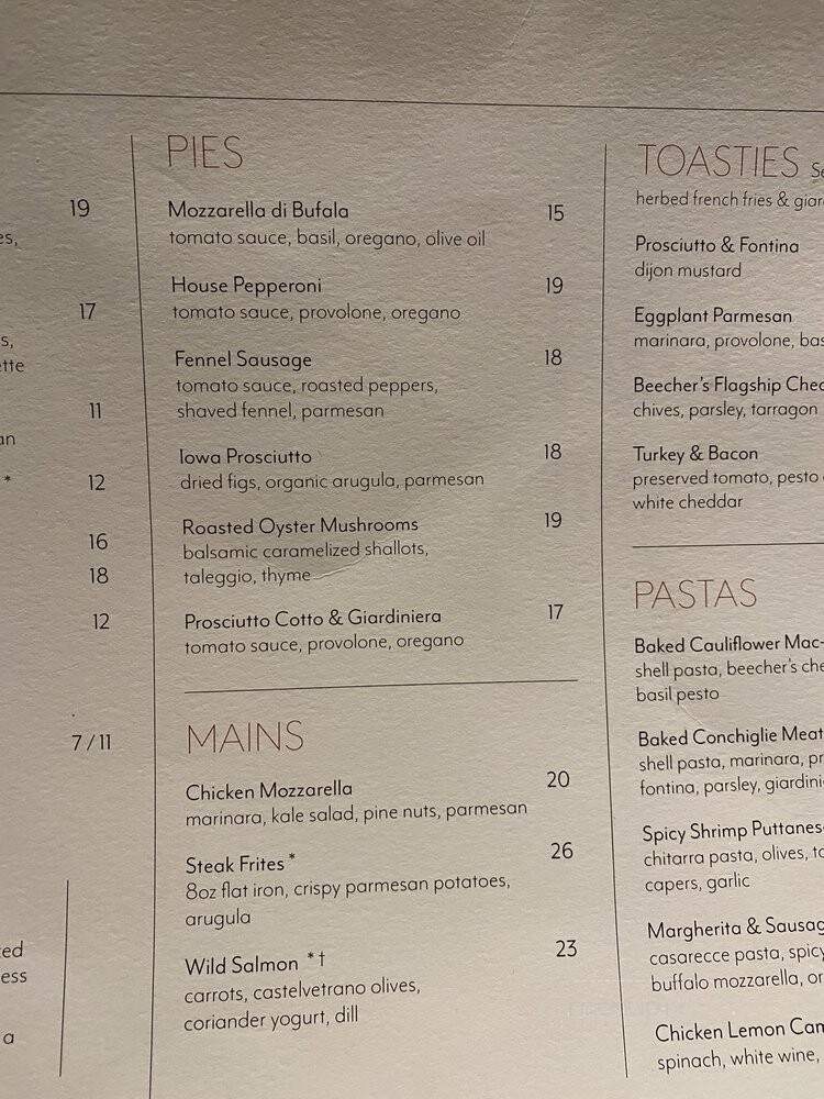 Jeannie's - New York, NY menu_pic