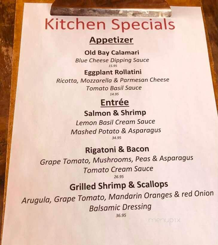 Nicholas Anthony's Family Kitchen - West Orange, NJ menu_pic