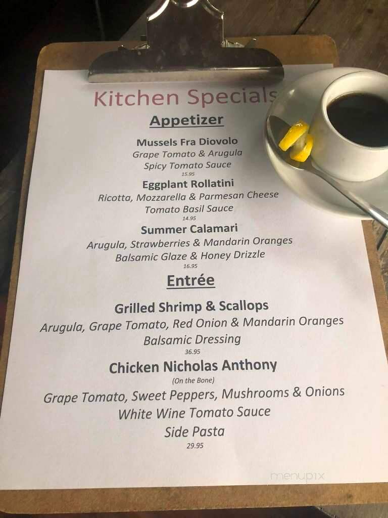 Nicholas Anthony's Family Kitchen - West Orange, NJ menu_pic