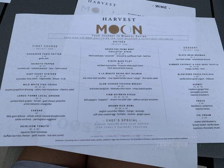 Harvest Moon Restaurant - Lenox, MA