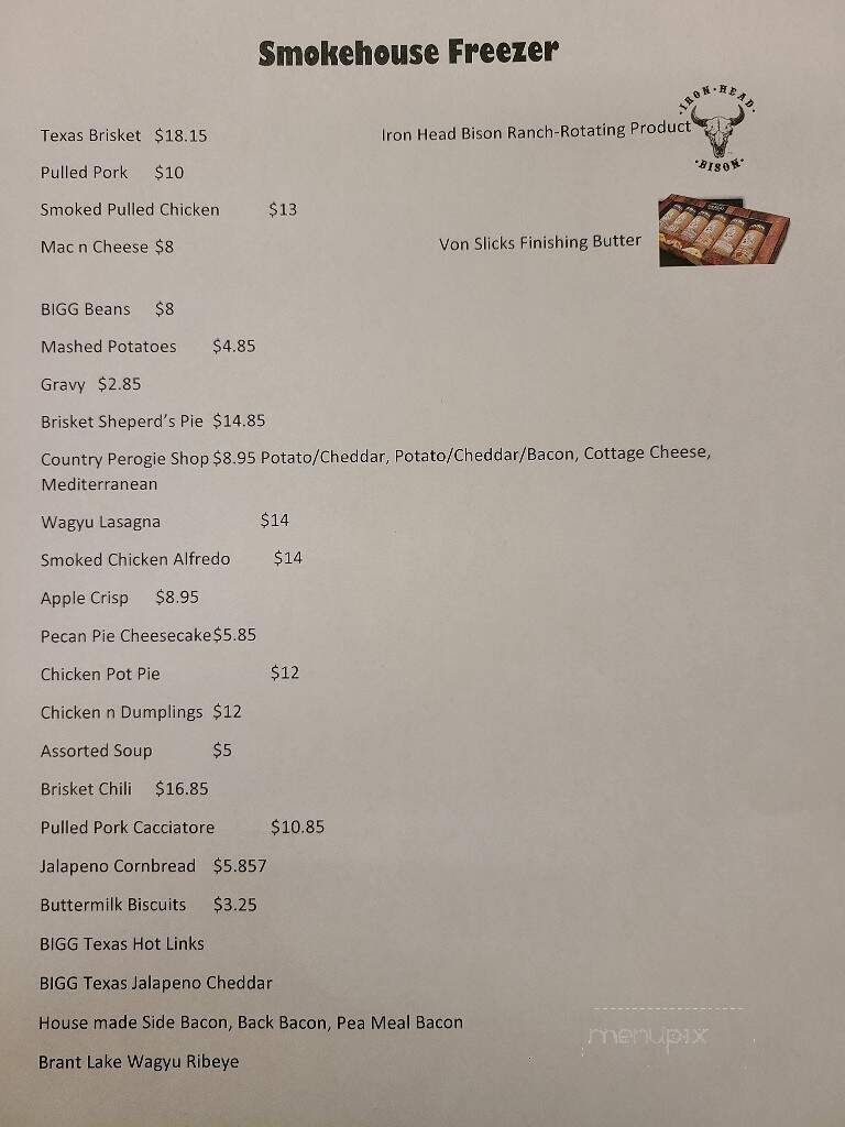 Bigg Smoak BBQ - Steinbach, MB menu_pic