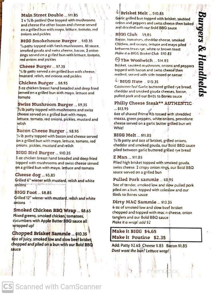 Bigg Smoak BBQ - Steinbach, MB menu_pic