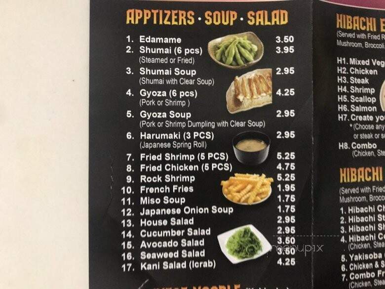 Hibachi Express - New Port Richey, FL menu_pic