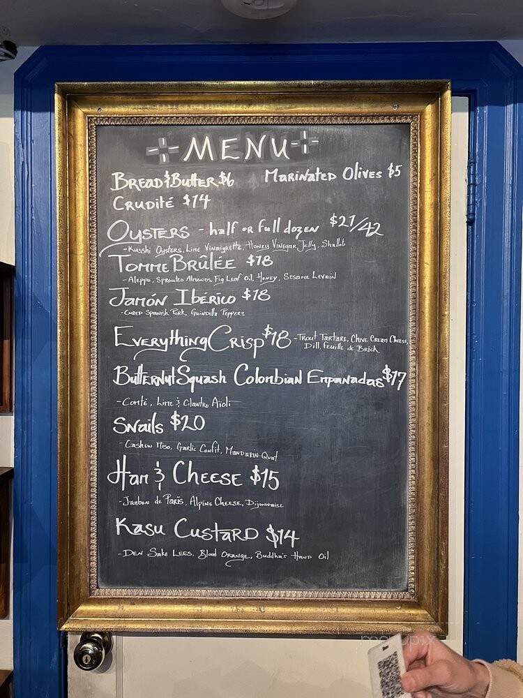 Snail Bar - Oakland, CA menu_pic