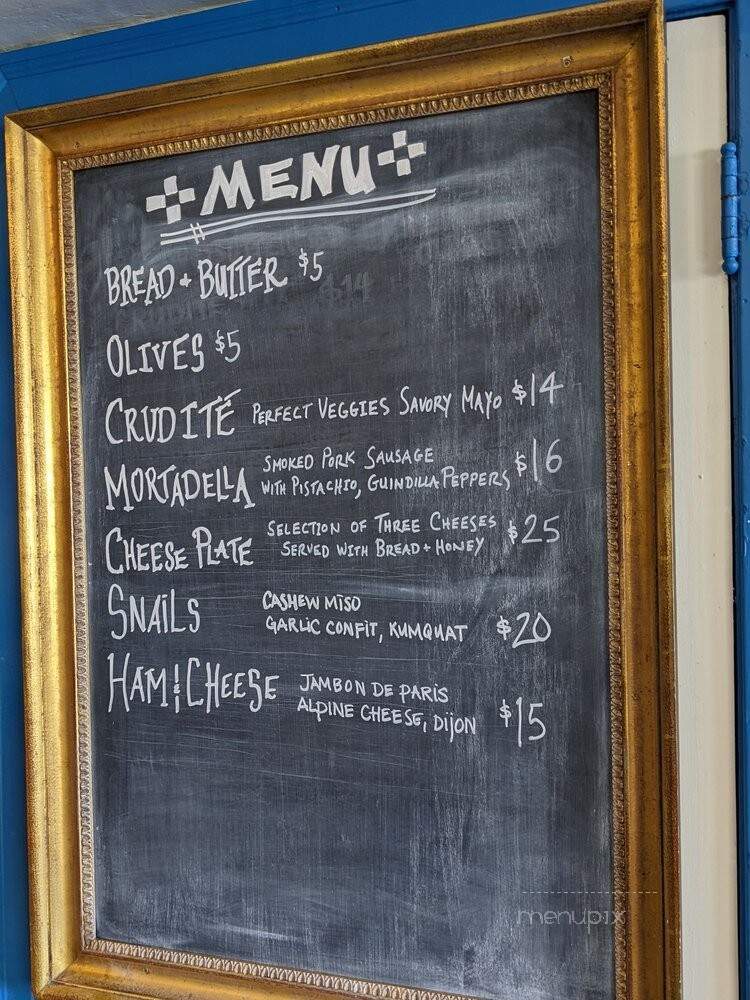 Snail Bar - Oakland, CA menu_pic