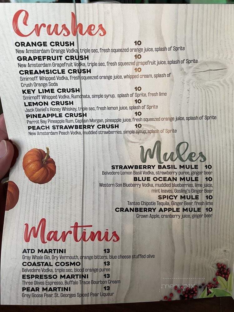 Above the Dunes - Rehoboth Beach, DE menu_pic