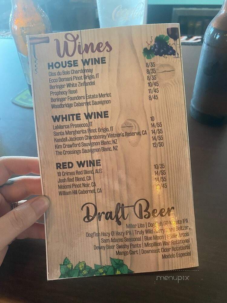 Above the Dunes - Rehoboth Beach, DE menu_pic