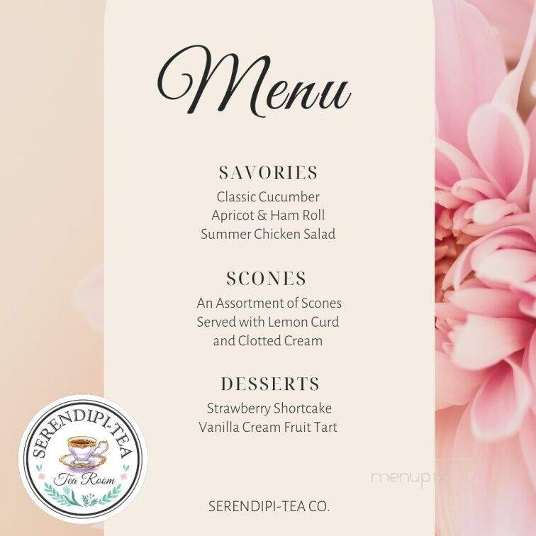 Serendipi-Tea - Saxonburg, PA menu_pic