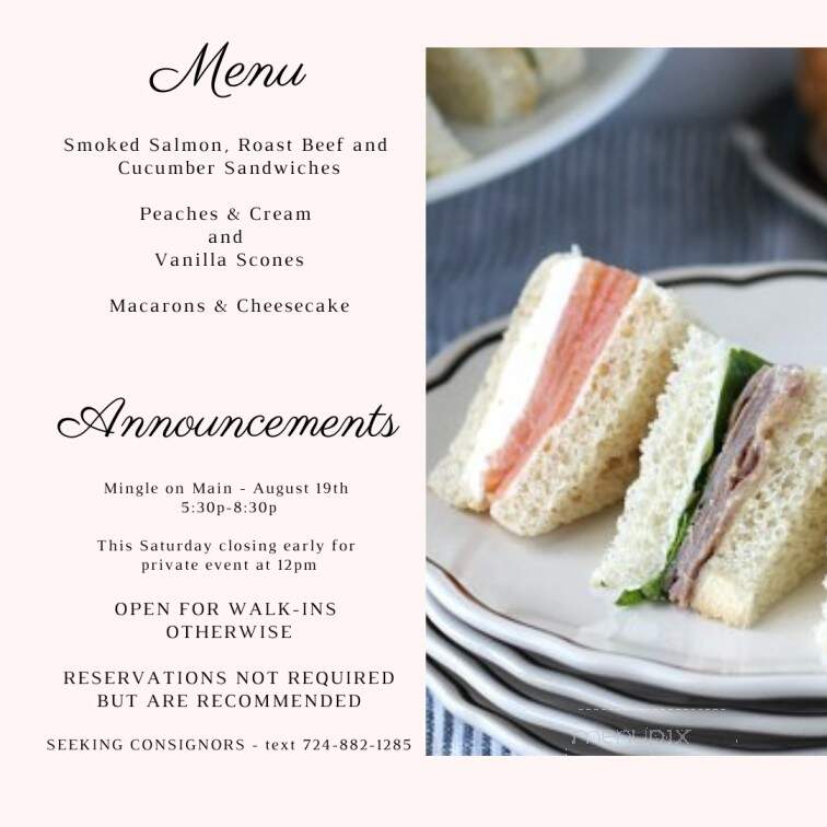 Serendipi-Tea - Saxonburg, PA menu_pic