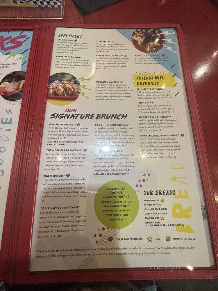 The Friendly Toast - Dedham, MA menu_pic