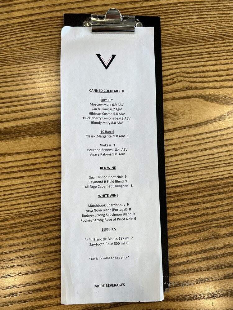 Vantage Point Brewing - Coeur d'Alene, ID menu_pic