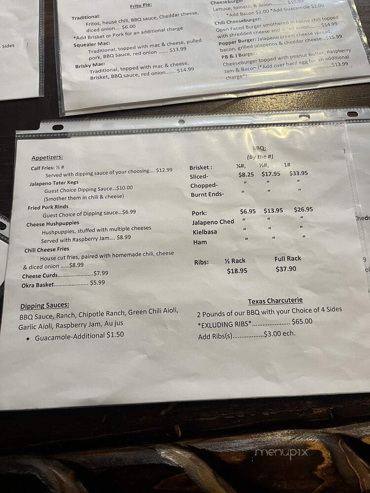 Pork N Things BBQ - Amarillo, TX menu_pic