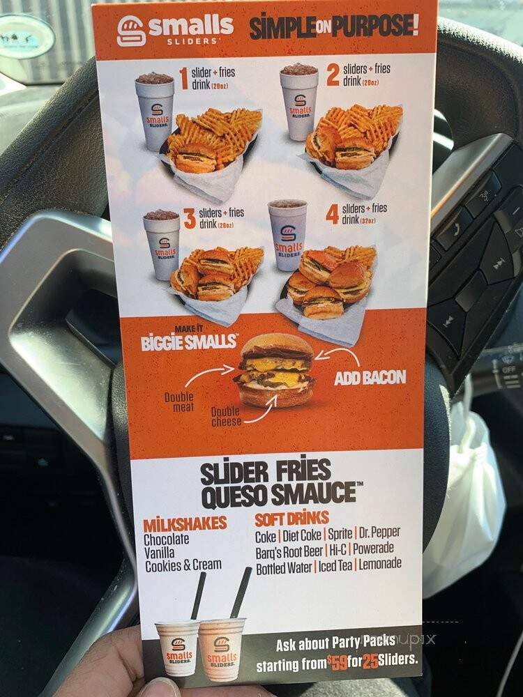 Smalls Sliders - Slidell, LA menu_pic