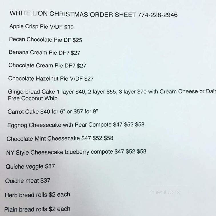 White Lion Baking Company - Mashpee, MA