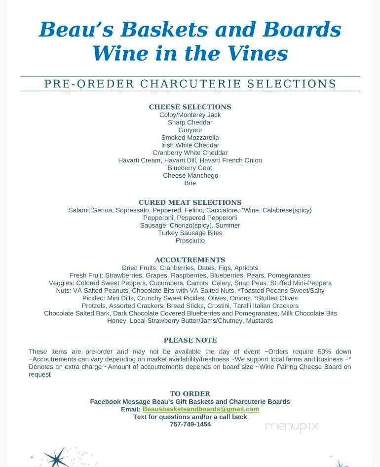 The Homeplace Vineyard - Chatham, VA menu_pic