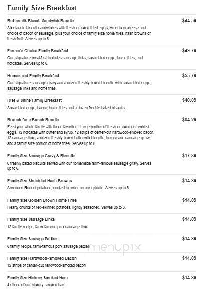 Bob Evans Restaurant - Saint Clairsville, OH menu_pic