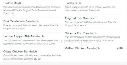 Frisch's Big Boy Restaurant - Fairfield, OH menu_pic