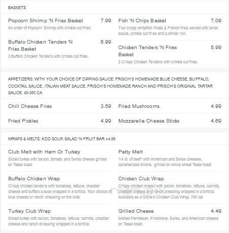 Frisch's Big Boy Restaurant - Fairfield, OH menu_pic