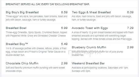 Frisch's Big Boy Restaurant - Fairfield, OH menu_pic