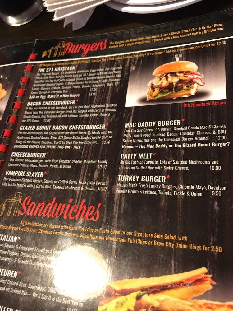 571 Grill and Draft House - New Carlisle, OH menu_pic
