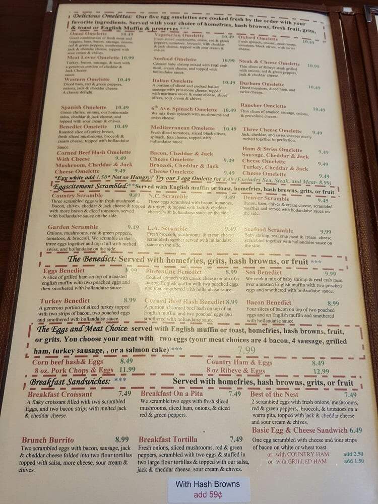 Silver Spoon - Durham, NC menu_pic
